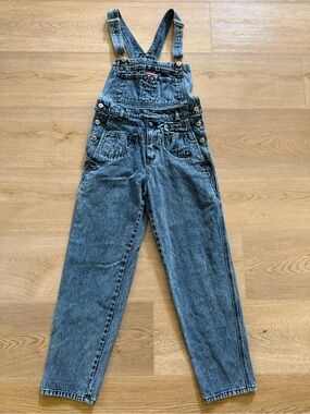 Unionbay Vintage Acid Wash Denim Overalls Women’s Small Made in Australia Cotton